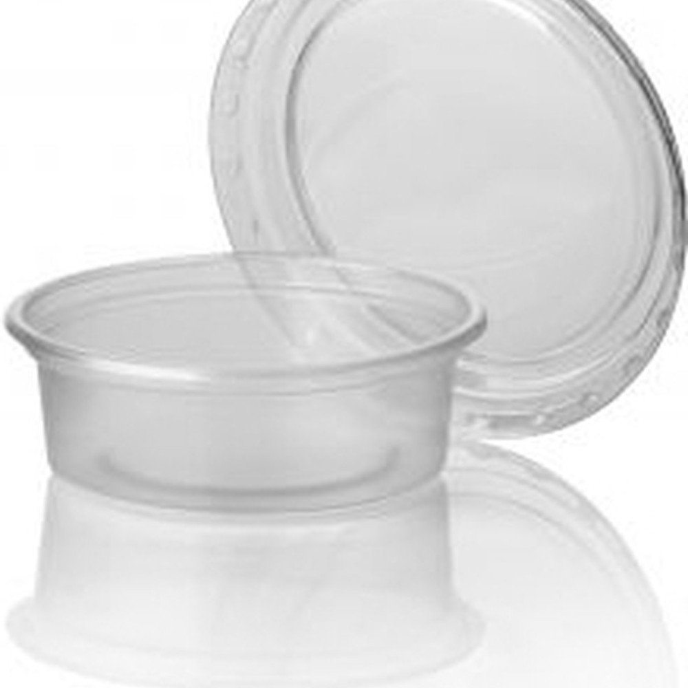 Rond bakje 50cc Ø70mm Transparant