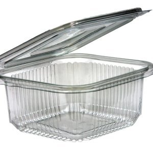 Saladebakken met vaste deksel 500cc