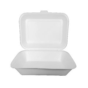 Op maat ontworpen witte Kraft Meal hamburgerdoos