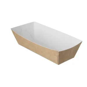 snackbakje A5 kraft/wit BIO